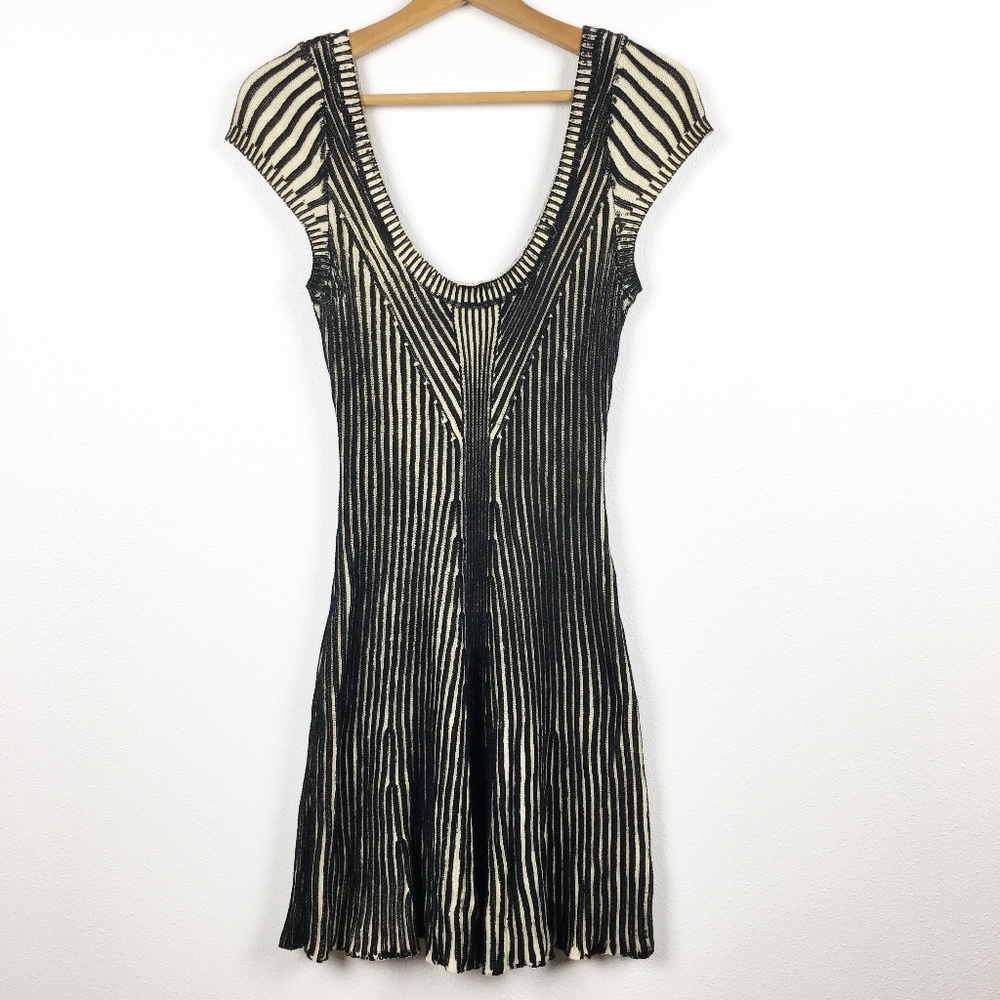 RESERVED Free People Ribbed Stripe Sweater Dress S